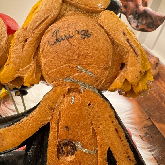 Vintage 1986 salt dough clowns. Handmade wall hangers. - Picture 8 of 11